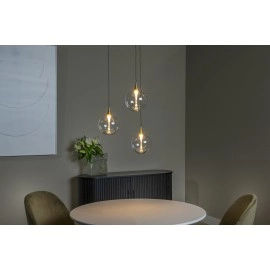 GISELA piekaramā lampa 3x4,3 W caurspīdīga (Lucide)