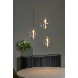 GISELA piekaramā lampa 3x4,3 W caurspīdīga (Lucide)