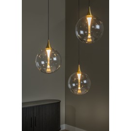GISELA piekaramā lampa 3x4,3 W caurspīdīga (Lucide)