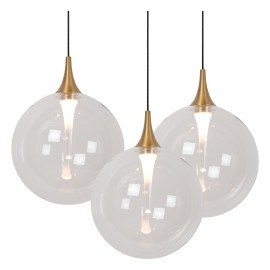 GISELA piekaramā lampa 3x4,3 W caurspīdīga (Lucide)