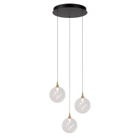 GISELA piekaramā lampa 3x4,3 W caurspīdīga (Lucide)