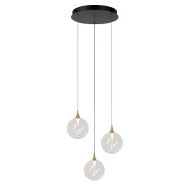 GISELA piekaramā lampa 3x4,3 W caurspīdīga (Lucide)