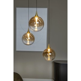 GISELA piekaramā lampa 3x4,3 W dzintara tonī (Lucide)