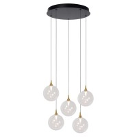 GISELA piekaramā lampa 5x3,8 W caurspīdīga (Lucide)