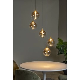 GISELA piekaramā lampa 5x3,8 W dzintara tonī (Lucide)