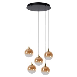 GISELA piekaramā lampa 5x3,8 W dzintara tonī (Lucide)