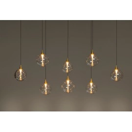GISELA piekaramā lampa 8x3,9 W caurspīdīga (Lucide)