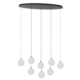 GISELA piekaramā lampa 8x3,9 W caurspīdīga (Lucide)