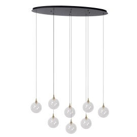 GISELA piekaramā lampa 8x3,9 W caurspīdīga (Lucide)