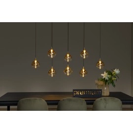 GISELA piekaramā lampa 8x3,9 W dzintara tonī (Lucide)