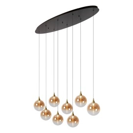 GISELA piekaramā lampa 8x3,9 W dzintara tonī (Lucide)