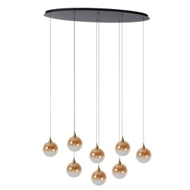 GISELA piekaramā lampa 8x3,9 W dzintara tonī (Lucide)