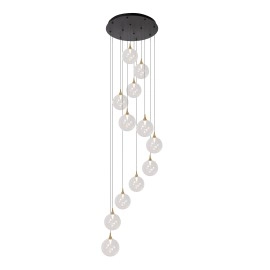 GISELA piekaramā lampa 12x3,5 W caurspīdīga (Lucide)