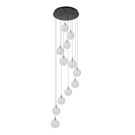 GISELA piekaramā lampa 12x3,5 W caurspīdīga (Lucide)