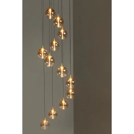 GISELA piekaramā lampa 12x3,5 W dzintara tonī (Lucide)