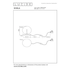 GISELA galda lampa 5 W caurspīdīga (Lucide)