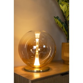 GISELA galda lampa 12 W dzintara tonī (Lucide)