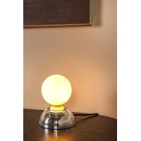 GLITZER Galda lampa Ø14 cm 1xG9 sudraba (Lucide)