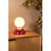 GLITZER Galda lampa Ø14 cm 1xG9 rozā (Lucide)