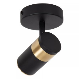 GORIK griestu prožektors 1xGU10 melns (Lucide)