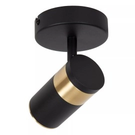 GORIK griestu prožektors 1xGU10 melns (Lucide)