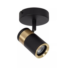 GORIK griestu prožektors 1xGU10 melns (Lucide)