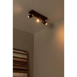 GORIK griestu prožektors 3xGU10 melns (Lucide)