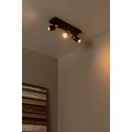 GORIK griestu prožektors 3xGU10 melns (Lucide)