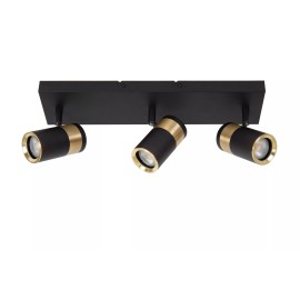 GORIK griestu prožektors 3xGU10 melns (Lucide)