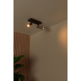 GRADO griestu prožektors 2xGU10 (MR11) pelēkā dzelzs tonī (Lucide)