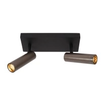 GRADO griestu prožektors 2xGU10 (MR11) pelēkā dzelzs tonī (Lucide)