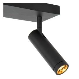 GRADO griestu prožektors 2xGU10 (MR11) melns (Lucide)