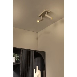 GRADO griestu prožektors 2xGU10 (MR11) taupe (Lucide)