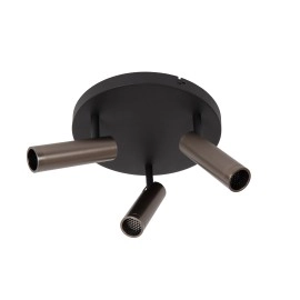 GRADO griestu prožektors 3xGU10 (MR11) pelēkā dzelzs tonī (Lucide)