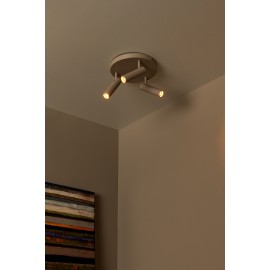 GRADO griestu prožektors 3xGU10 (MR11) taupe (Lucide)