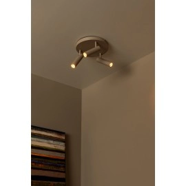 GRADO griestu prožektors 3xGU10 (MR11) taupe (Lucide)