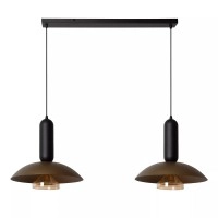 GRANTHAM piekaramā lampa 2xE27 40 W kafijas/melnā krāsā (Lucide)