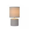 GREASBY galda lampa Ø14 cm 1 x 40 W E14 pelēka (Lucide)