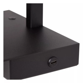 GREGORY naktsgaldiņa/sienas lampa 1x60 W E27 19.8×18 cm melna (Lucide)