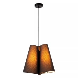 GREGORY piekaramā lampa 3x60 W E27 Ø34.3 cm melna (Lucide)