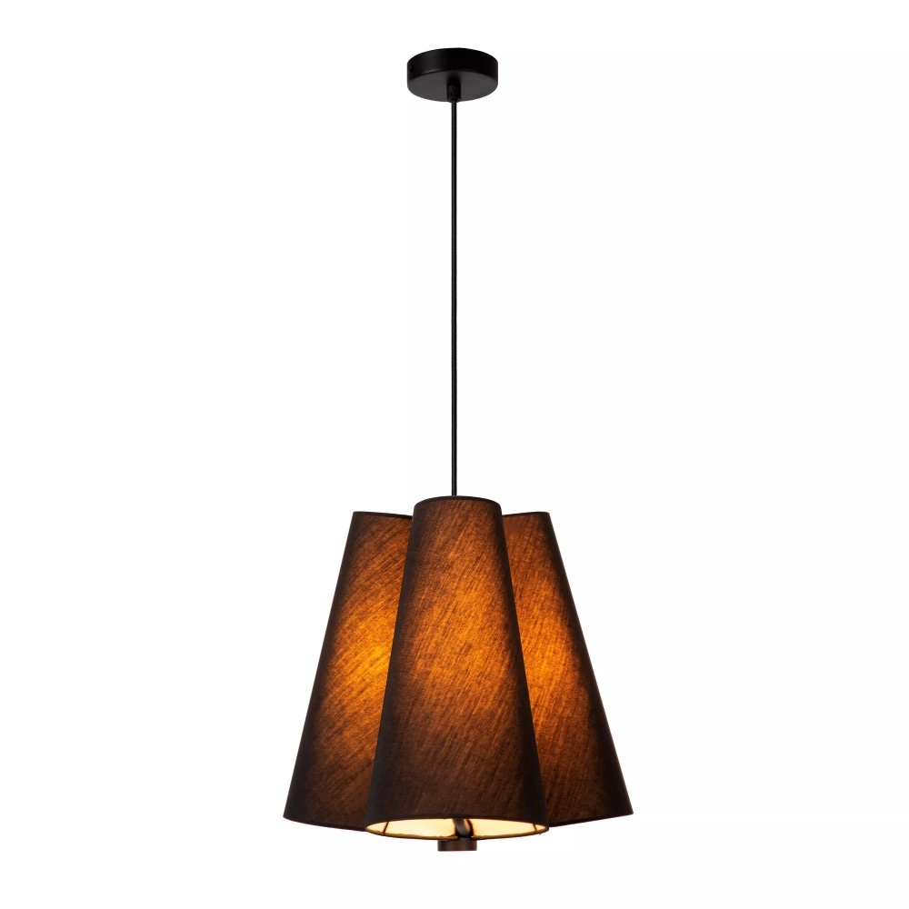 GREGORY piekaramā lampa 3x60 W E27 Ø34.3 cm melna (Lucide)