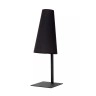 GREGORY galda lampa 1x60 W E27 18×18 cm melna (Lucide)