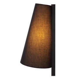 GREGORY galda lampa 1x60 W E27 18×18 cm melna (Lucide)