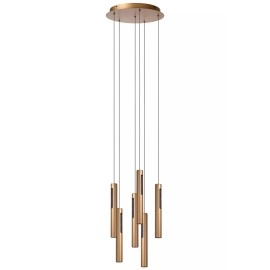 GRIFFITH piekaramā lampa Ø38 cm LED 6 x 6W CCT bronzas krāsā (Lucide)