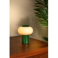 GUSTAV Uzlādējama galda lampa Ø8 cm LED dim 1x0,8W 2700K zaļa (Lucide)