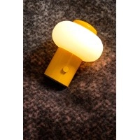 GUSTAV Uzlādējama galda lampa Ø8 cm LED dim 1x0,8W 2700K dzeltena (Lucide)
