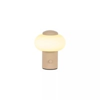 GUSTAV Uzlādējama galda lampa Ø8 cm LED dim 1x0,8W 2700K krēmkrāsa (Lucide)