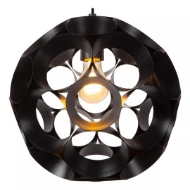 HANNELORE piekaramā lampa Ø 30 cm 1xE27 melna (Lucide)