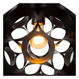 HANNELORE piekaramā lampa Ø 30 cm 1xE27 melna (Lucide)