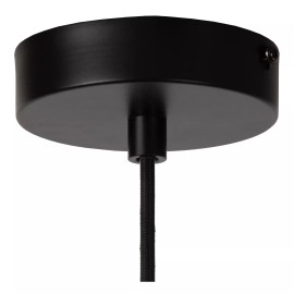 HANNELORE piekaramā lampa Ø 30 cm 1xE27 melna (Lucide)